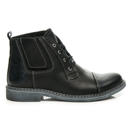 Chaussures en cuir de Lucca le noir