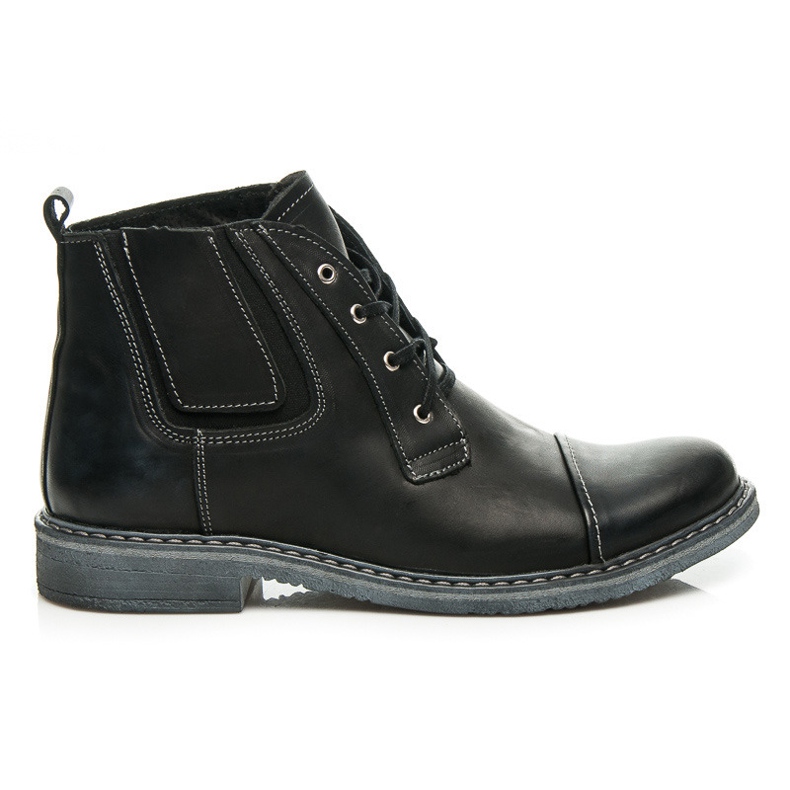 Chaussures en cuir de Lucca le noir