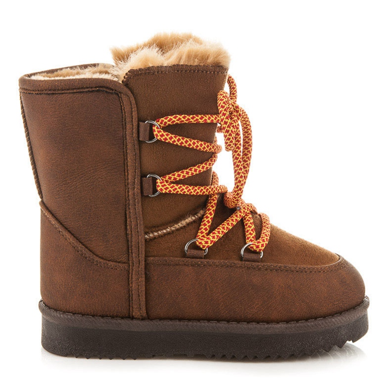 Kylie Bottes de neige chaudes avec lien brun Kylie Bottes de neige chaudes avec lien brun
