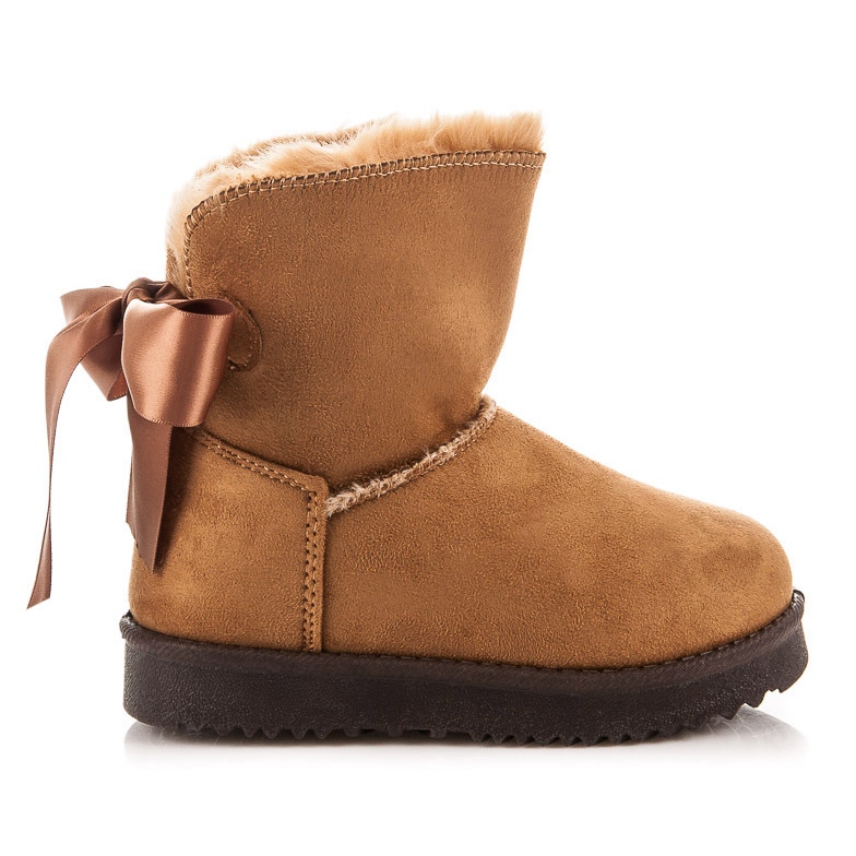 Kylie Mukluki avec arc pour enfants brun Kylie Mukluki avec arc pour enfants brun