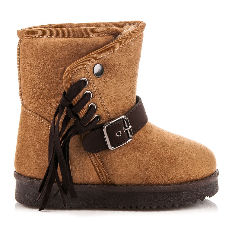 Kylie Bottes à franges brun