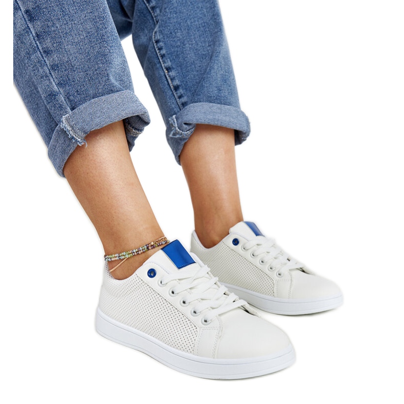 Baskets blanches en éco-cuir de Semret