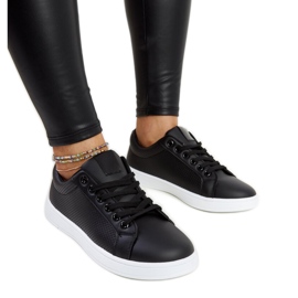 Baskets Semret en éco-cuir noires le noir