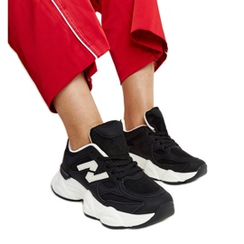 Baskets noires à semelle Gergely massive le noir