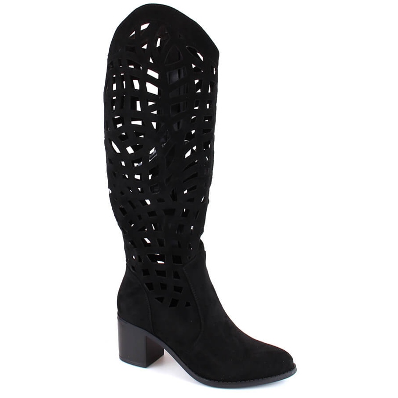 Bottines ajourées noires femme Jezzi RMR2337-6 le noir