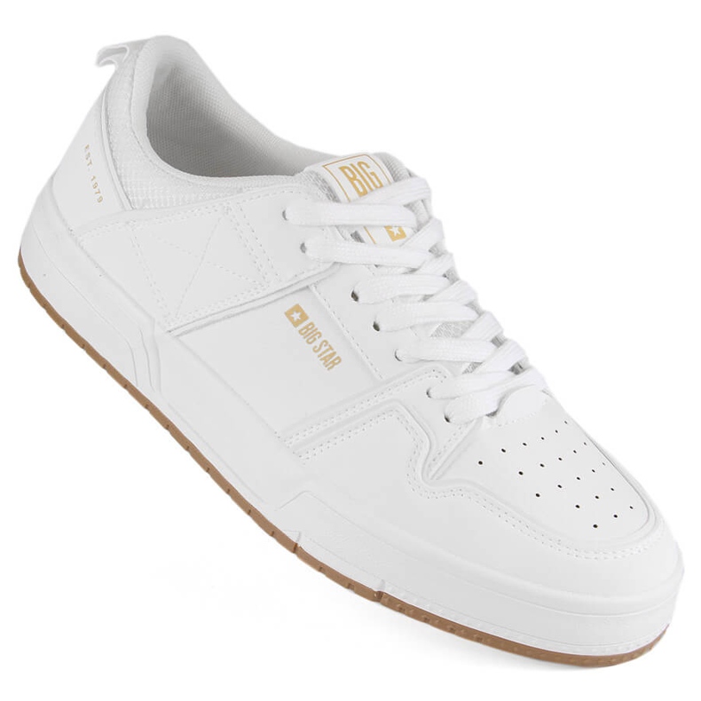 Chaussures de sport pour hommes blanches Big Star NN174093