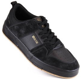 Chaussures de sport noires pour hommes Big Star NN174094
