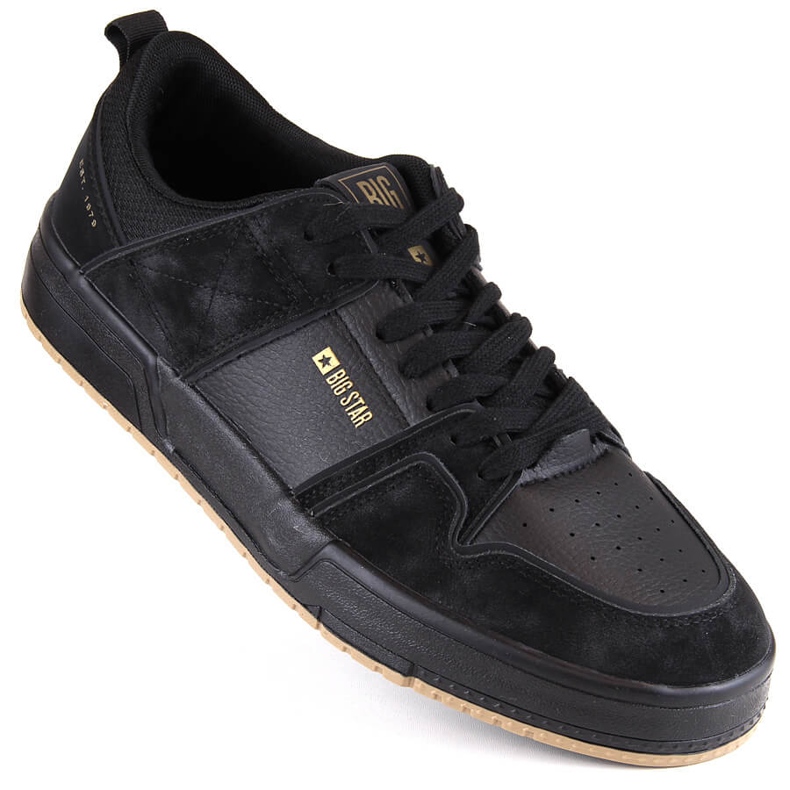 Chaussures de sport noires pour hommes Big Star NN174094 le noir Chaussures de sport noires pour hommes Big Star NN174094 le noir