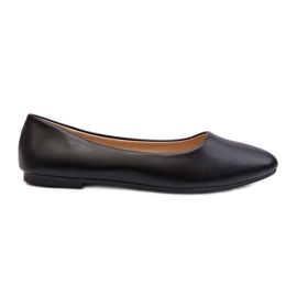 Ballerines Femme En Cuir Eco Noir Tindomiel