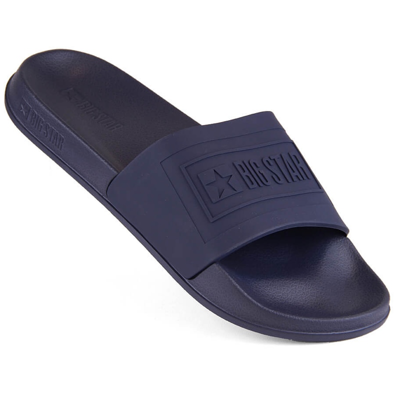 Tongs de plage et de piscine pour hommes, bleu marine Big Star NN174652