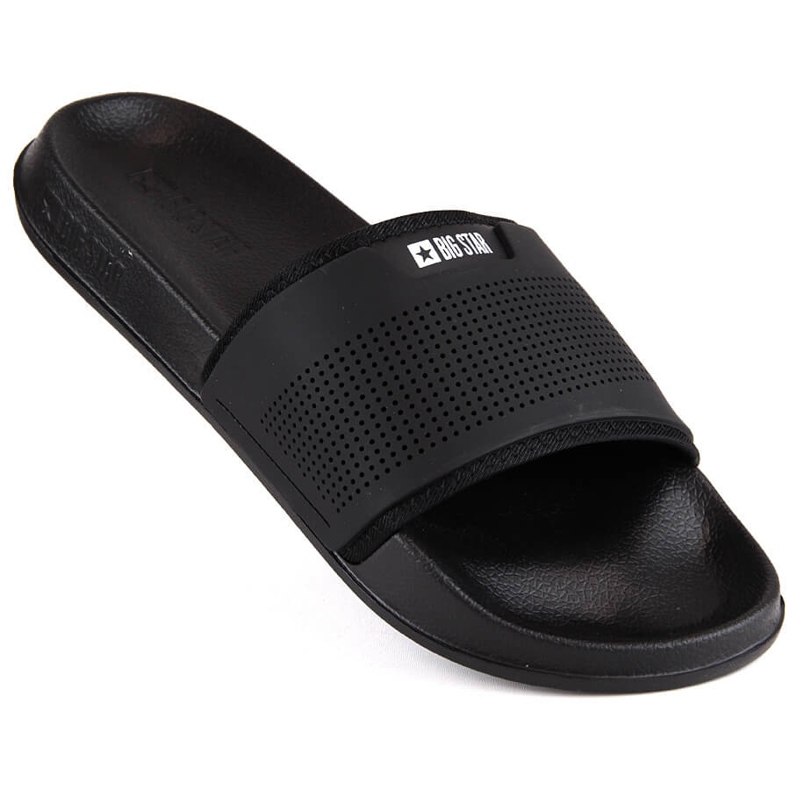 Tongs de sport noires pour hommes Big Star NN174694 le noir