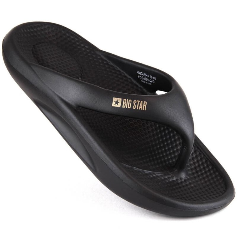 Tongs Big Star W INT1989A, noires le noir