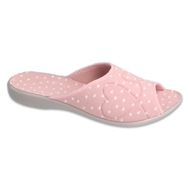 Befado chaussons en polyuréthane pour femmes 254D154, rose, avec coeurs