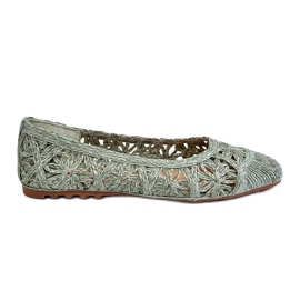 Seastar Ballerines vertes ajourées à la mode