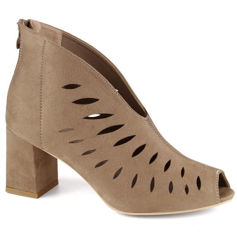 Bottines en daim Potocki W WOL225B cappuccino brun