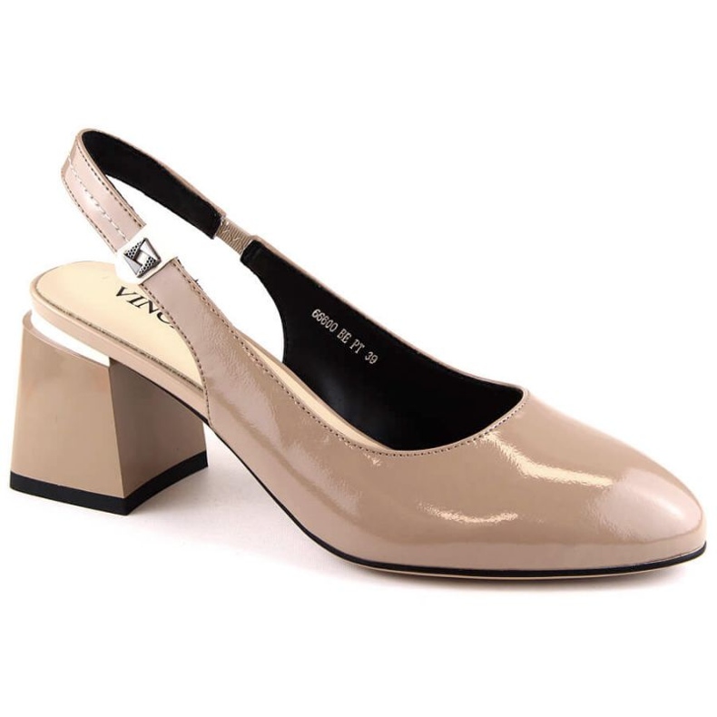 Vinceza W JAN271 sandales en cuir verni beige