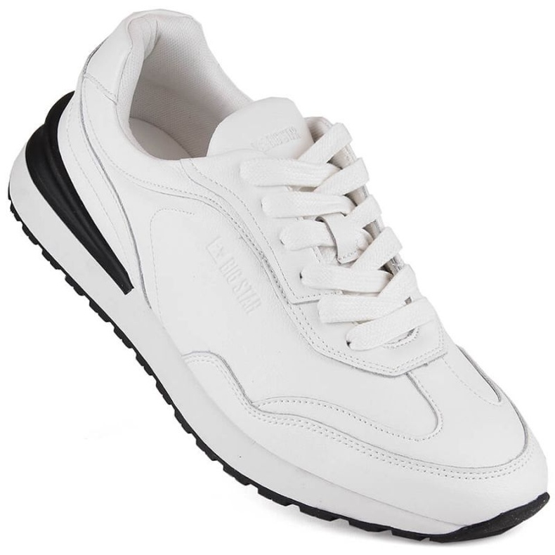 Chaussures de sport en cuir Big Star INT1980B, blanches