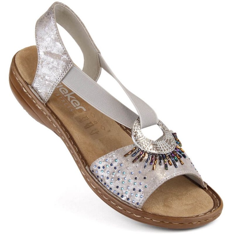 Sandales métalliques confortables Rieker W RKR673