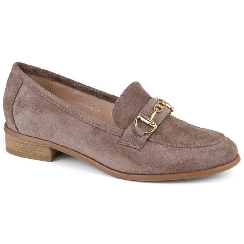 Chaussures à talons bas en daim marron Potocki W WOL219 brun