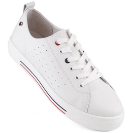Filippo W PAW504 chaussures de sport en cuir blanc