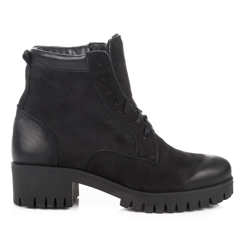 Vinceza Bottines à lacets avec protection le noir