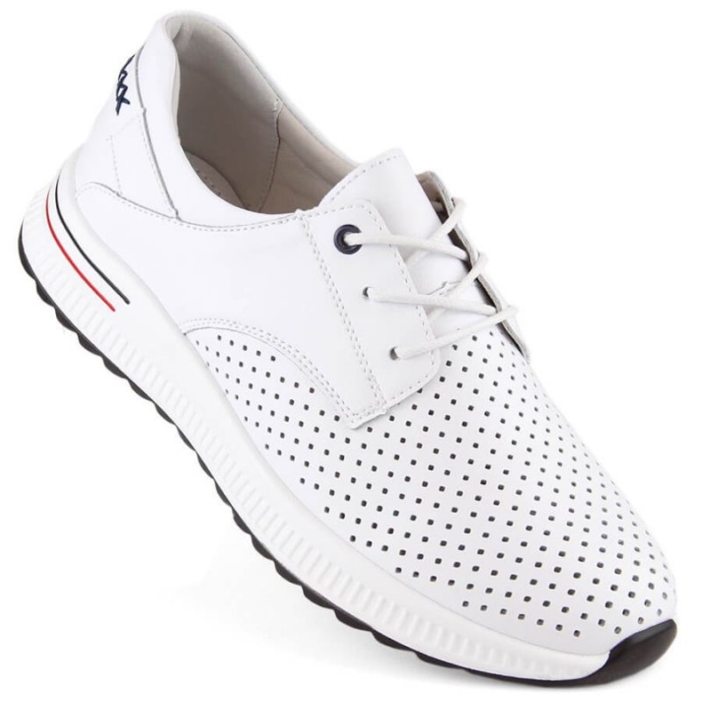 Filippo W PAW505 chaussures de sport en cuir, blanc blanche