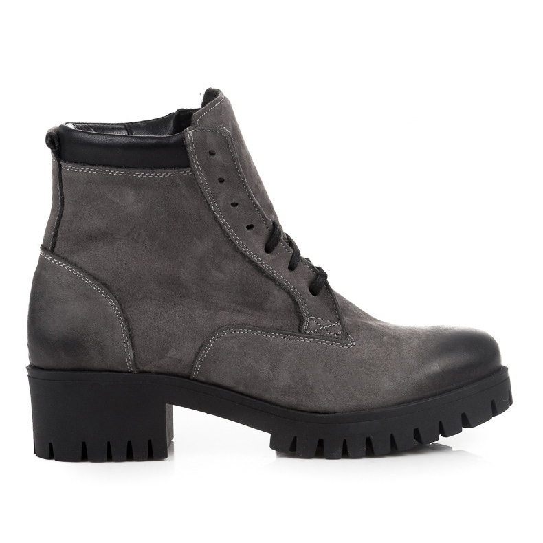 Vinceza Bottines à lacets avec protection gris