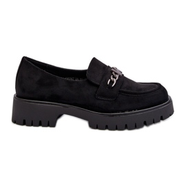 Vinceza Mocassins Femme En Daim Avec Décoration, Noir, Loraleima le noir