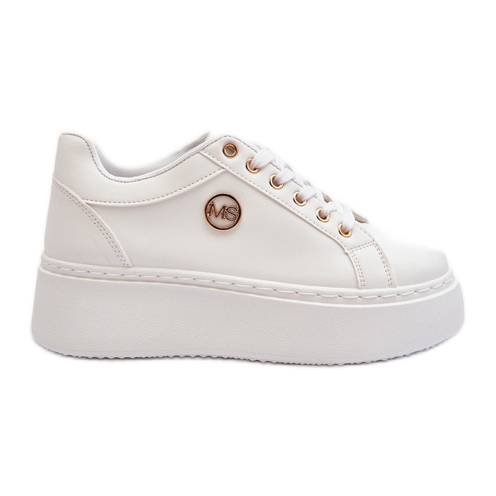 Baskets Basses Plateforme Femme Blanc Telirra blanche