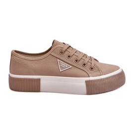 Baskets basses femme Enalae beiges