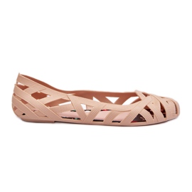 Ballerines en caoutchouc Salam nues pour femmes beige