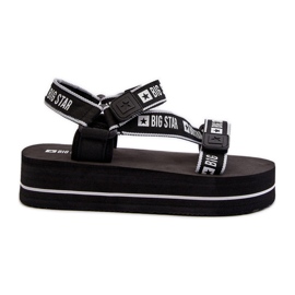 Sandales pour femmes sur la plateforme Big Star NN274A525 Noir