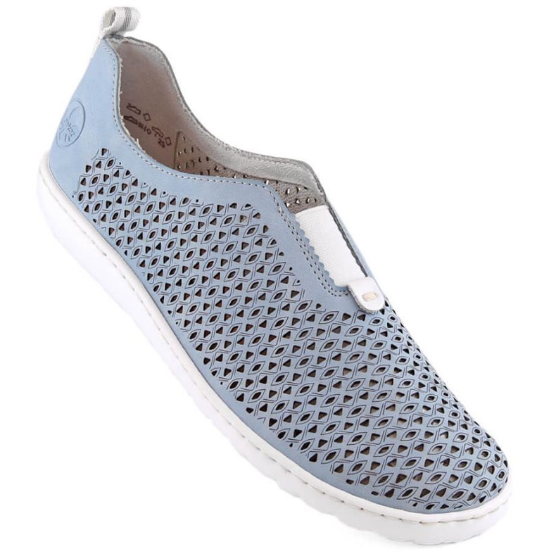 Chaussures ajourées confortables Rieker W RKR653 bleu
