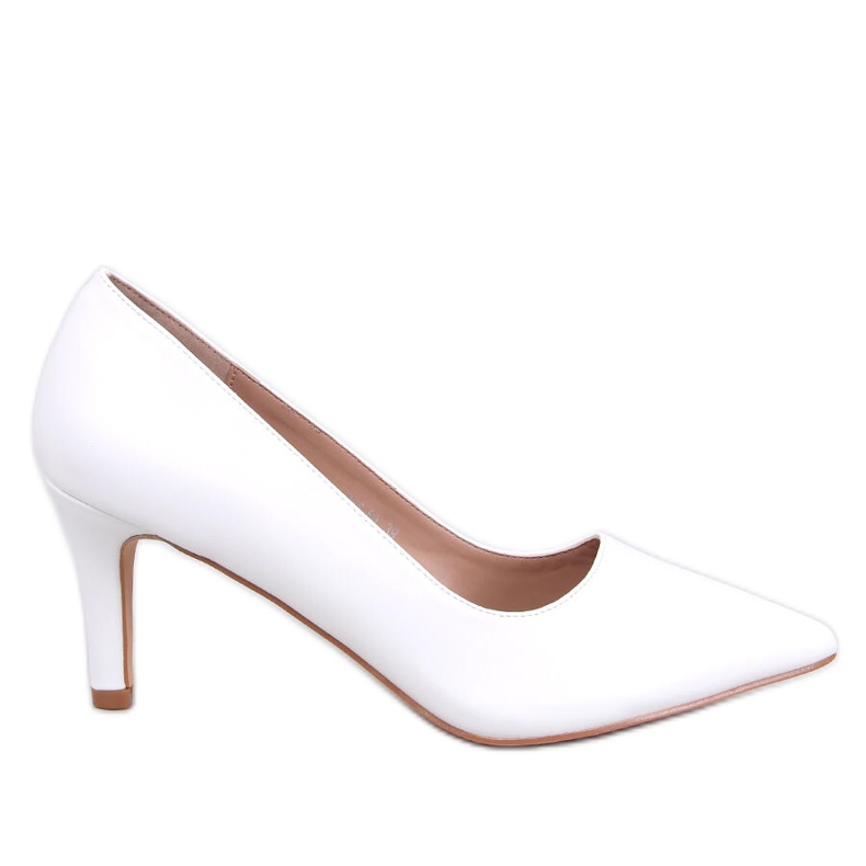 Escarpins à talons bas Greave White blanche