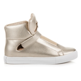 Baskets Montantes Avec Velcro jaune