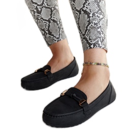 Mocassins noirs finition Scafati mate le noir
