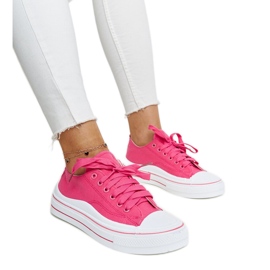 Baskets plateforme Anbarin rose foncé
