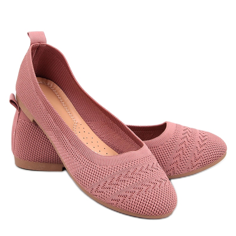 Newey Ballerines tricotées roses Newey Ballerines tricotées roses