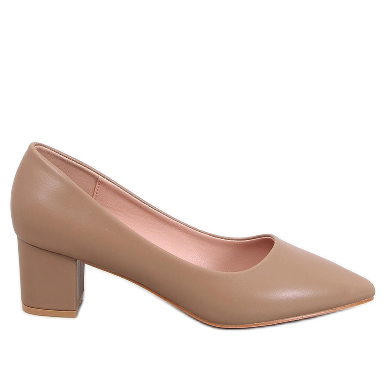 Escarpins kaki à talons bas Crafts beige Escarpins kaki à talons bas Crafts beige