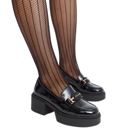 Chaussures à talons hauts vernies noires Vinceza le noir Chaussures à talons hauts vernies noires Vinceza le noir