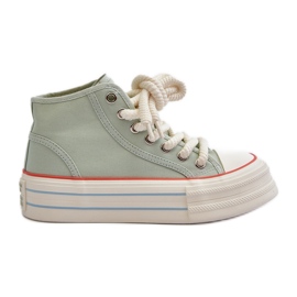 Baskets Plateforme Femme Menthe Aineri vert