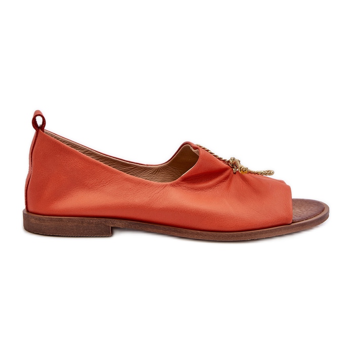 Zazoo 2660 Ballerines en cuir pour femme, orange Zazoo 2660 Ballerines en cuir pour femme, orange