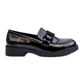 Mocassins Femme Laqués Avec Décoration S.Barski HY371A noir