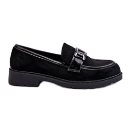 Mocassins Femme Daim S.Barski HY3350A le noir Mocassins Femme Daim S.Barski HY3350A le noir