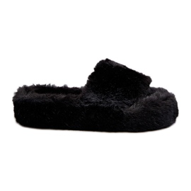 Chaussons Fourrure Femme Noir Stepia le noir