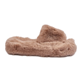 Chaussons Fourrure Beige Femme Stepia Chaussons Fourrure Beige Femme Stepia