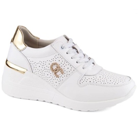Chaussures compensées S.Barski W LR810 OLI249A blanc