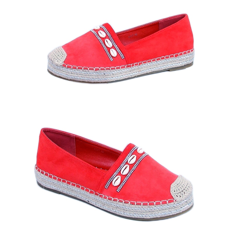 Espadrilles coquillage orange océan Espadrilles coquillage orange océan