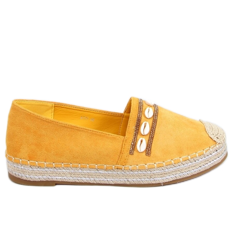 Espadrilles coquillage jaune océan