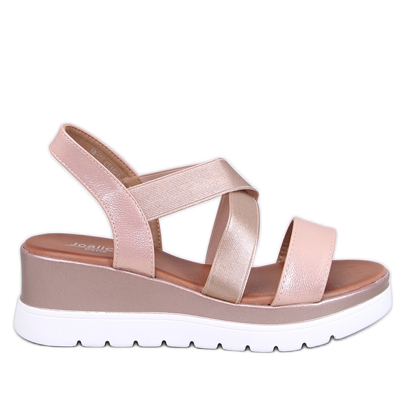 Sandales compensées Caden Champagne rose Sandales compensées Caden Champagne rose